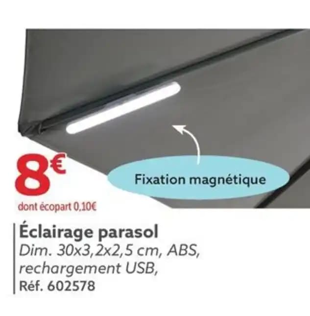 Éclairage parasol