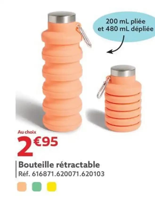 Bouteille rétractable