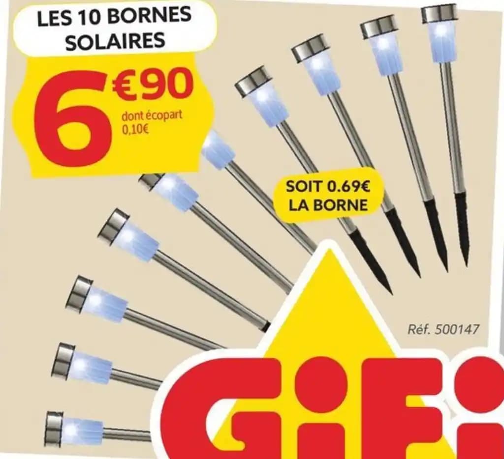 LES 10 BORNES SOLAIRES