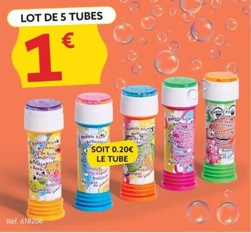 LOT DE 5 TUBES