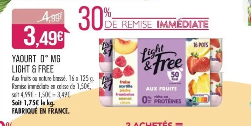 YAOURT 0° MG LIGHT & FREE