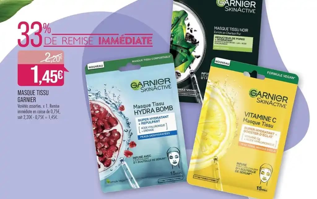 MASQUE TISSU GARNIER