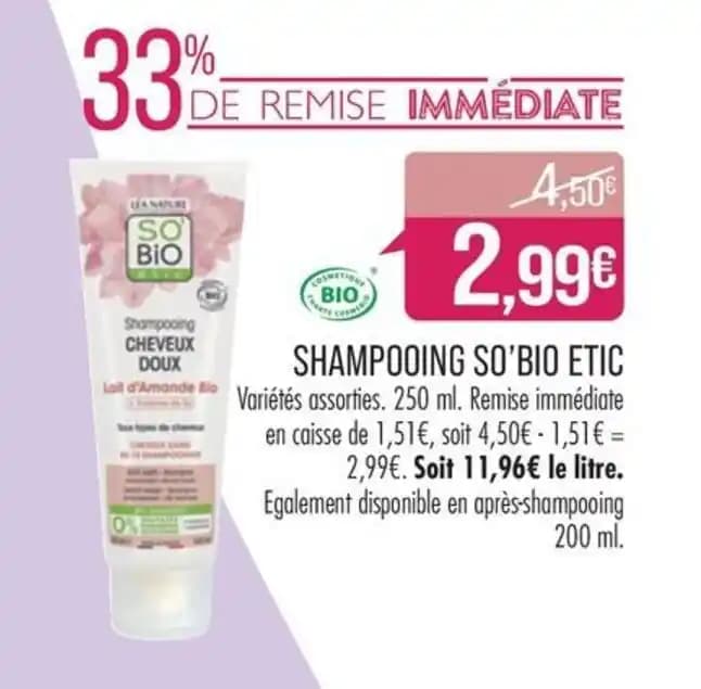 SHAMPOOING SO’BIO ETIC