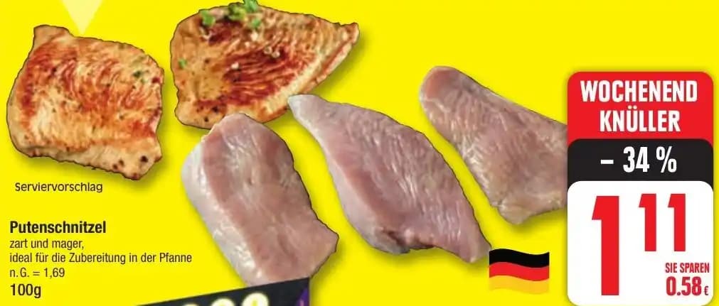 Putenschnitzel 100 g
