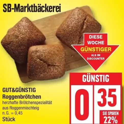 GUT&GÜNSTIG Roggenbrötchen