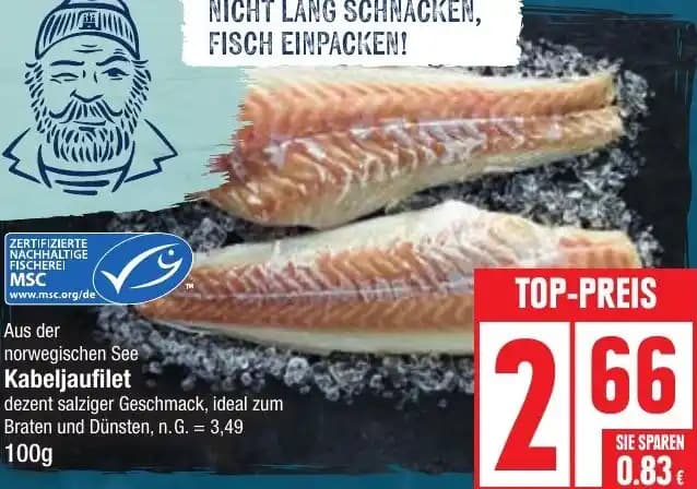 Kabeljaufilet 100 g