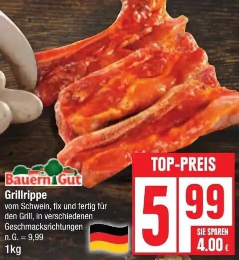 Bauern Gut Grillrippe 1kg