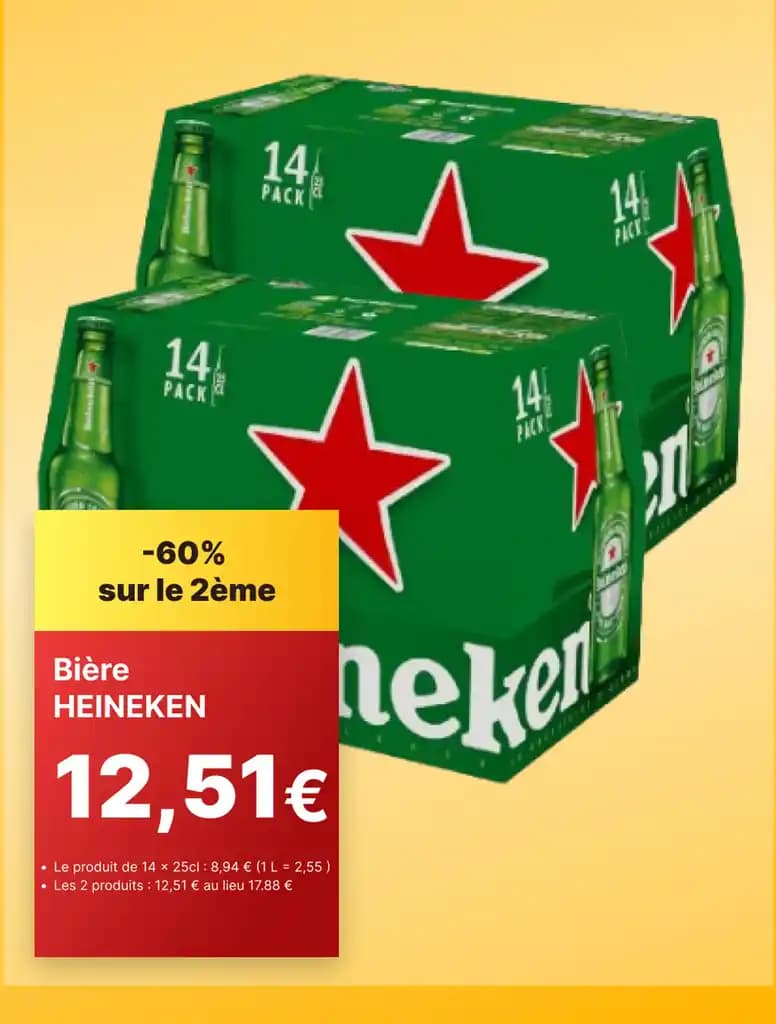 Bière HEINEKEN