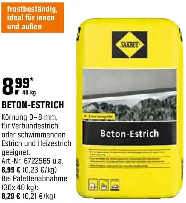 SAKRET BETON-ESTRICH 40 kg
