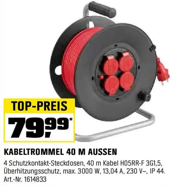 KABELTROMMEL 40 M AUSSEN