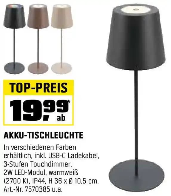 AKKU-TISCHLEUCHTE