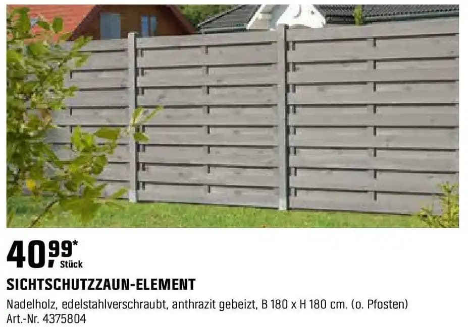 SICHTSCHUTZZAUN-ELEMENT