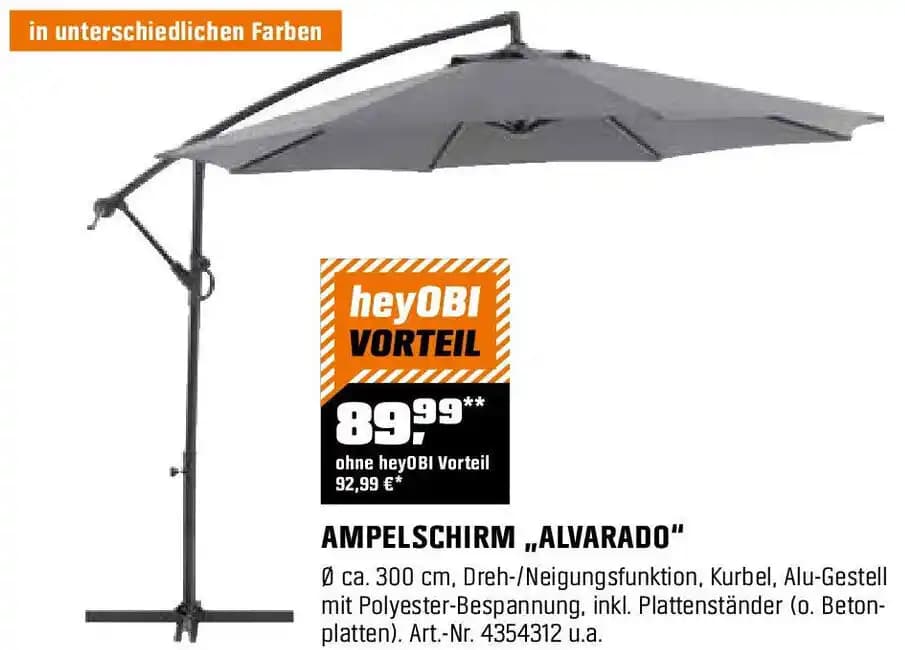 AMPELSCHIRM ,,ALVARADO"