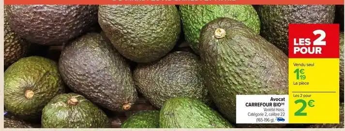Carrefour - avocat bio