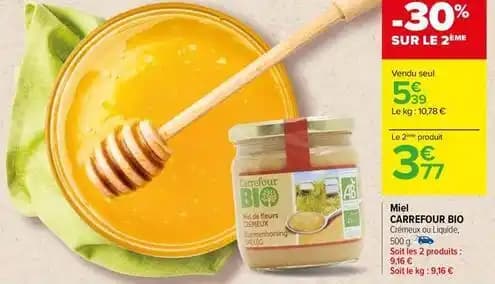 Carrefour - miel bio