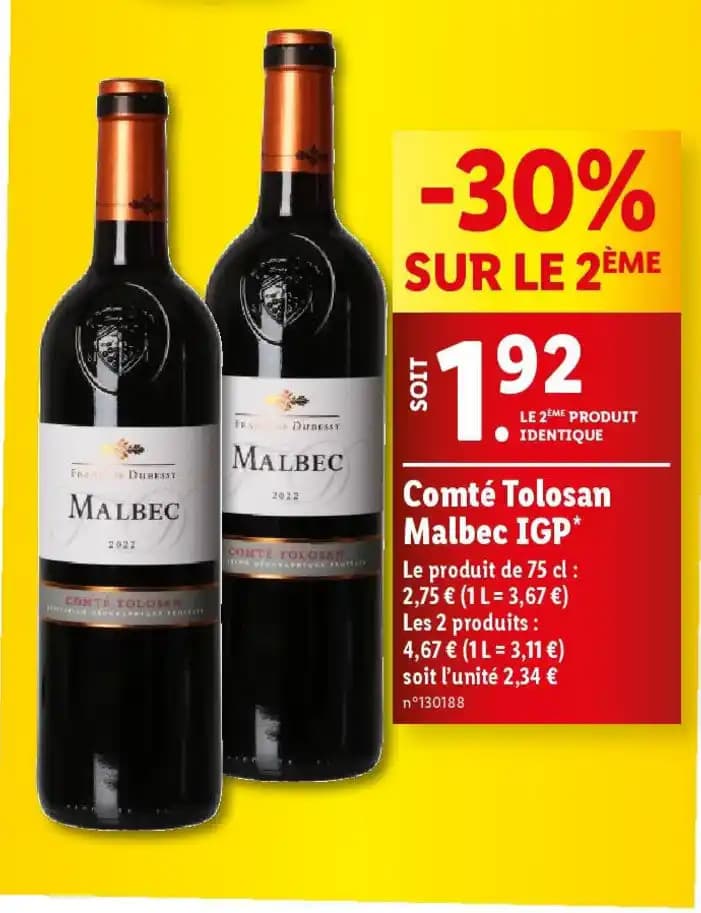 Comté Tolosan Malbec IGP*