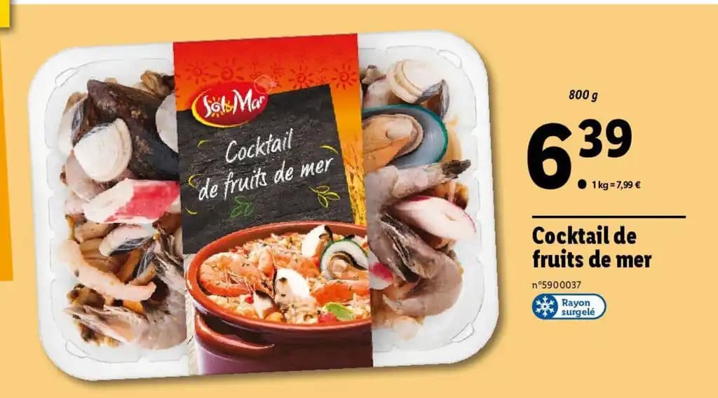 Cocktail de fruits de mer