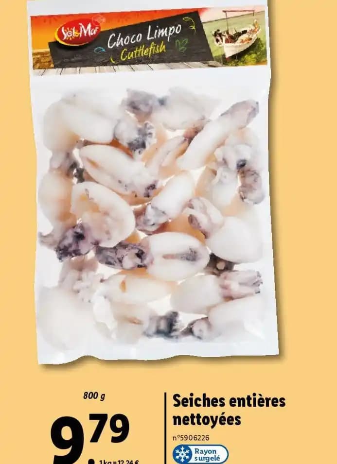 Seiches entières nettoyées