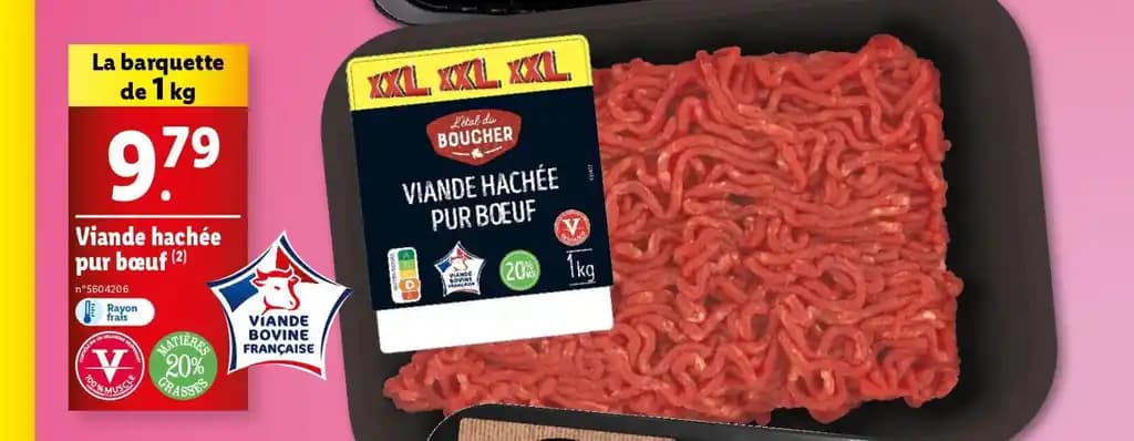 Viande hachée pur bœuf (2)