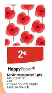 Serviettes en papier