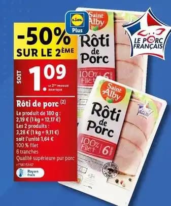 Saint alby - rôti de porc