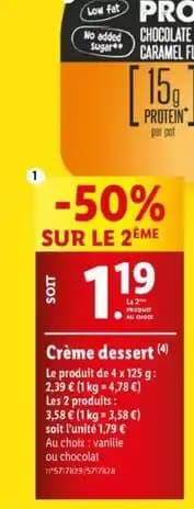 Envia - crème dessert