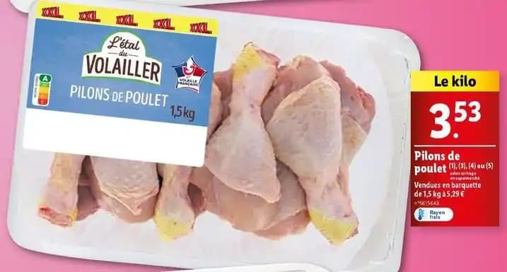 Volailler - pilons de poulet