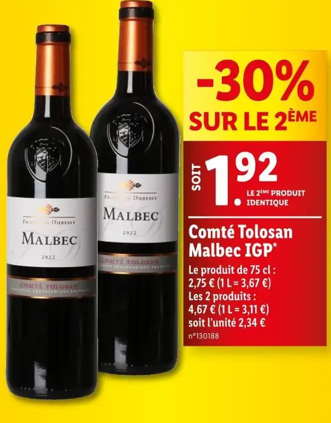 Malbec Comté Tolosan IGP