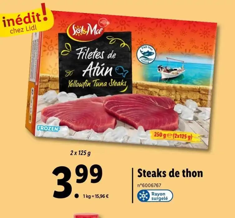 Lidl Steaks de thon