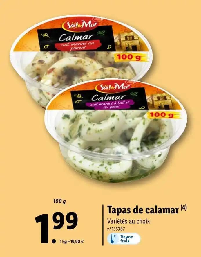 Sol & Mar Tapas de calamar