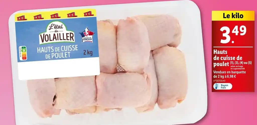 Hauts de cuisse de poulet