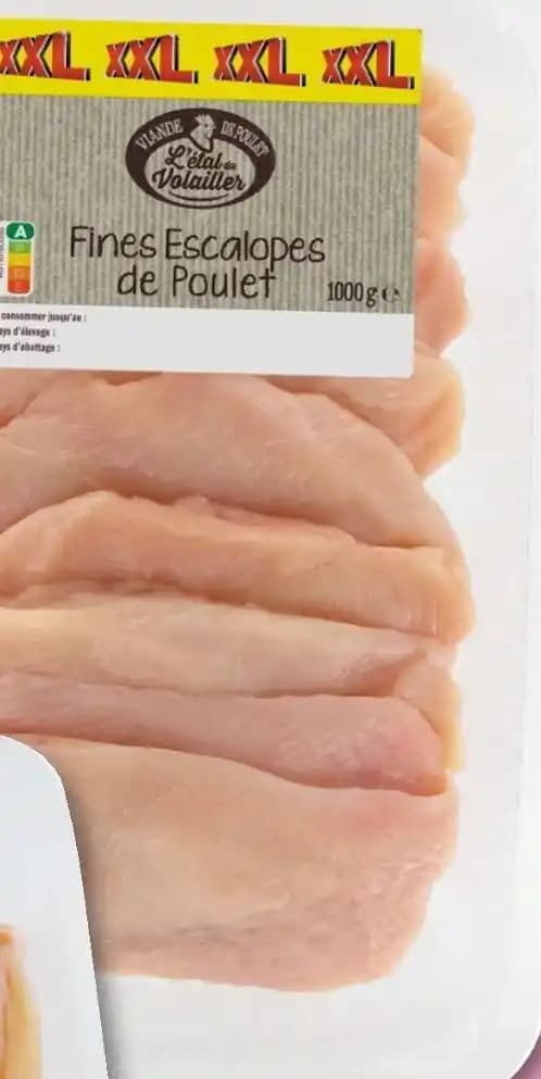 Fines escalopes de poulet