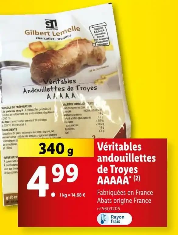 Andouillettes de Troyes