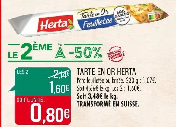 HERTA TARTE EN OR