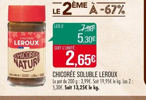 LEROUX CHICORÉE SOLUBLE
