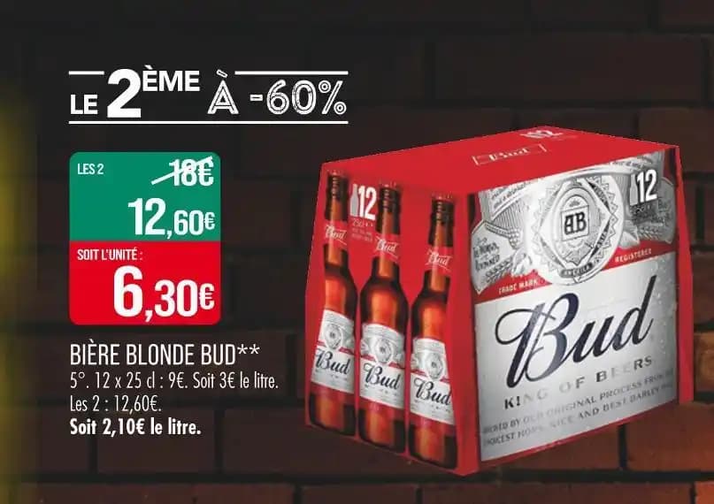 BUD BIÈRE BLONDE