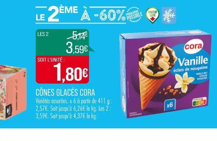 CORA CÔNES GLACÉS