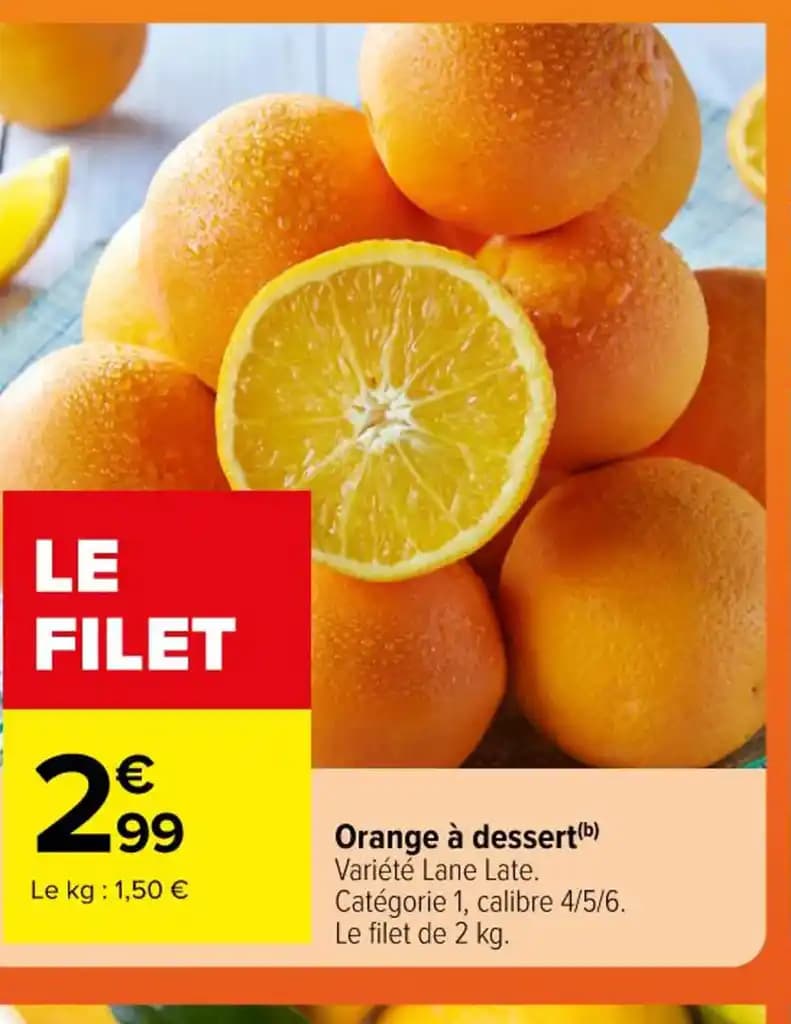 Orange à dessert