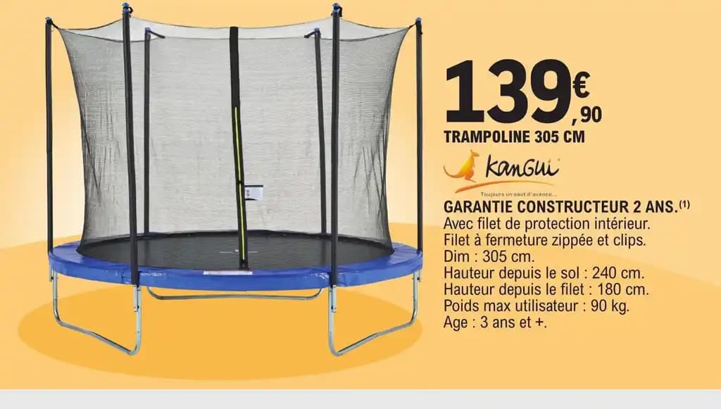 TRAMPOLINE 305 CM
