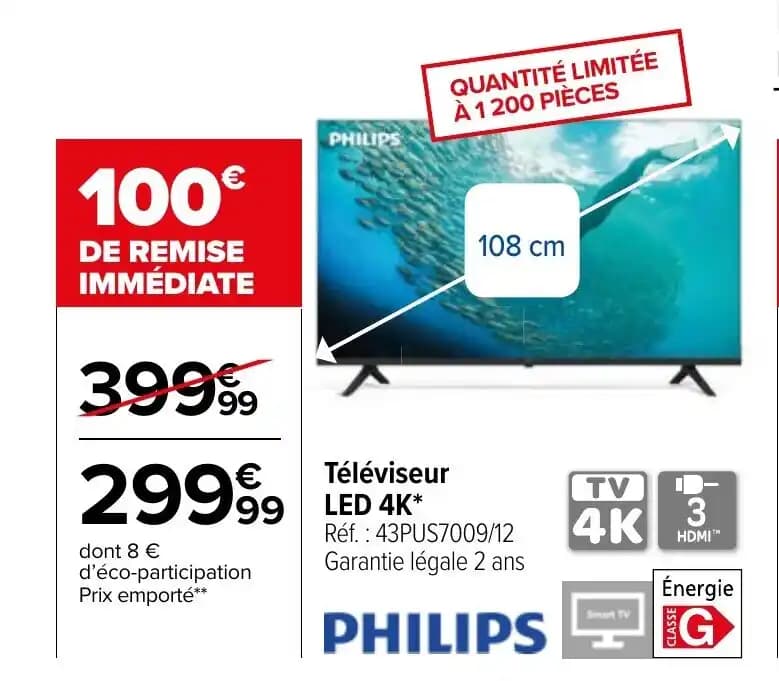 Téléviseur LED 4K*
