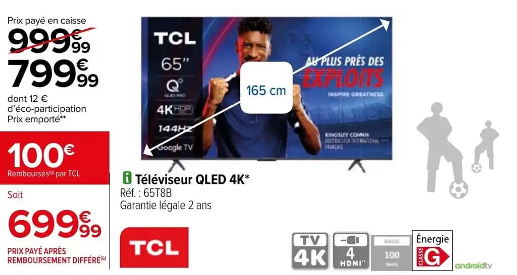 Téléviseur QLED 4K*