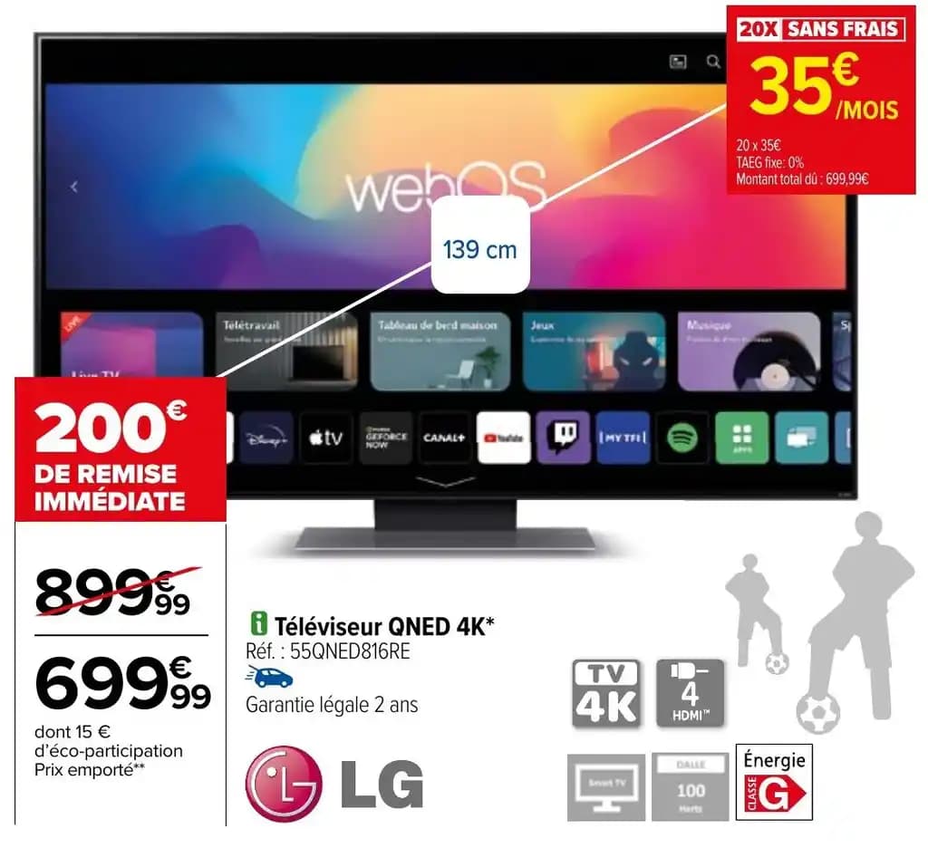 i Téléviseur QNED 4K