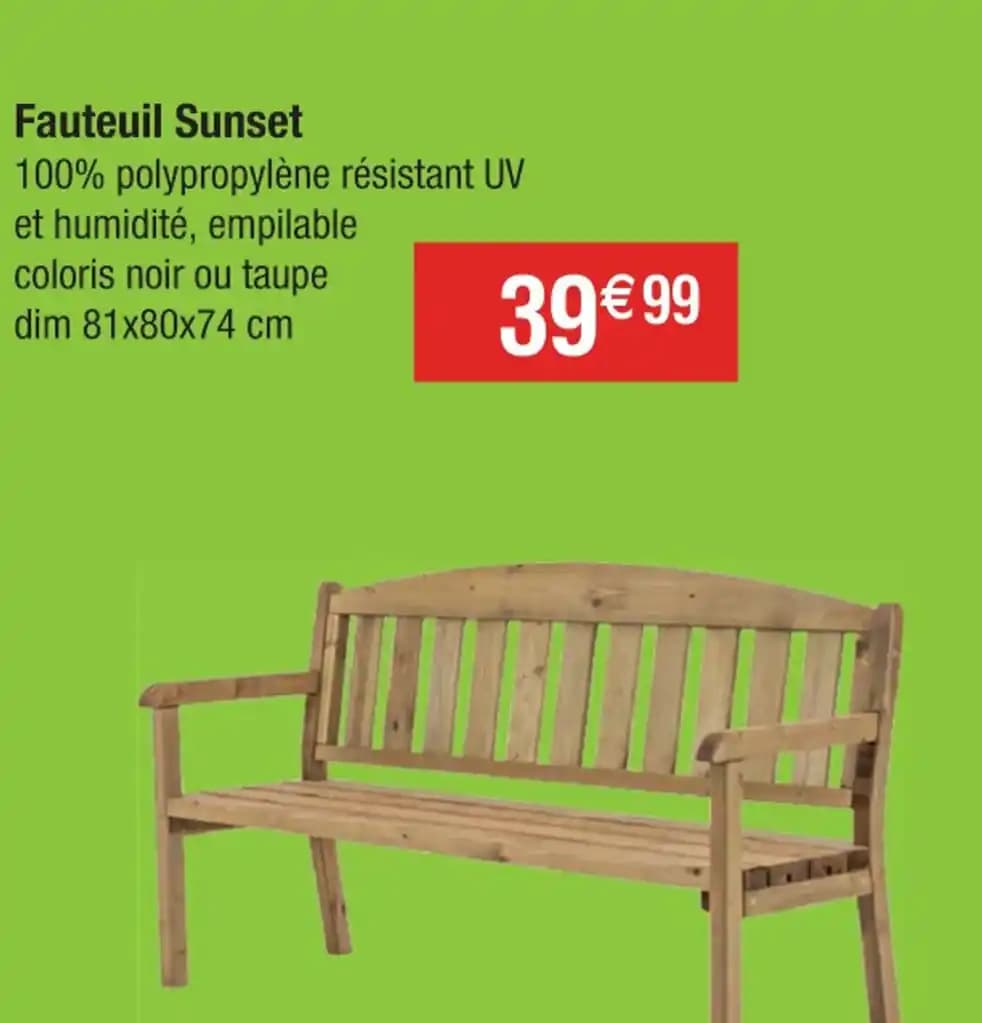 Fauteuil Sunset