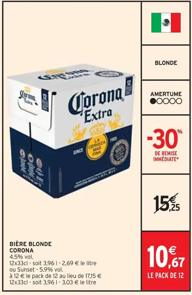 CORONA BIÈRE BLONDE