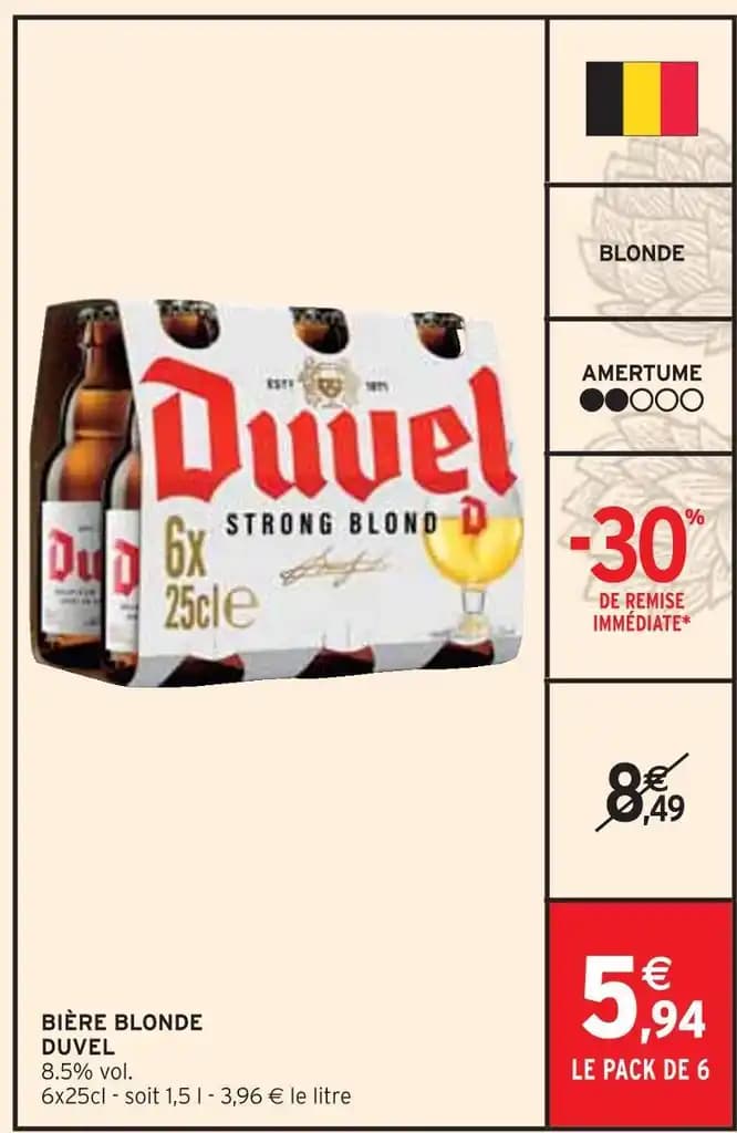 DUVEL BIÈRE BLONDE