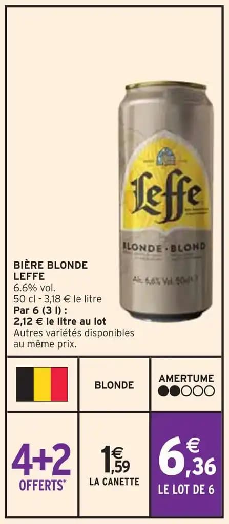 LEFFE BIÈRE BLONDE