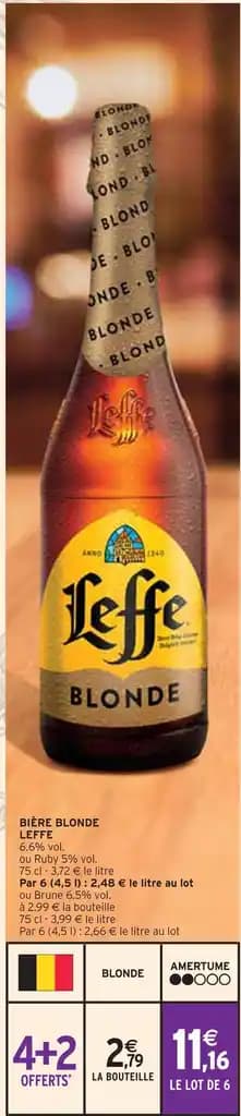 LEFFE BIÈRE BLONDE