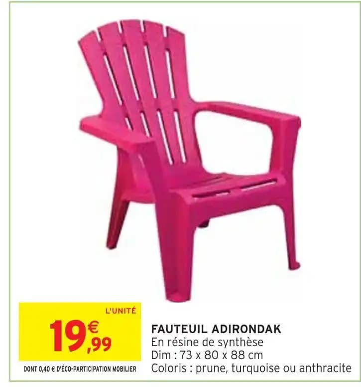 FAUTEUIL ADIRONDAK