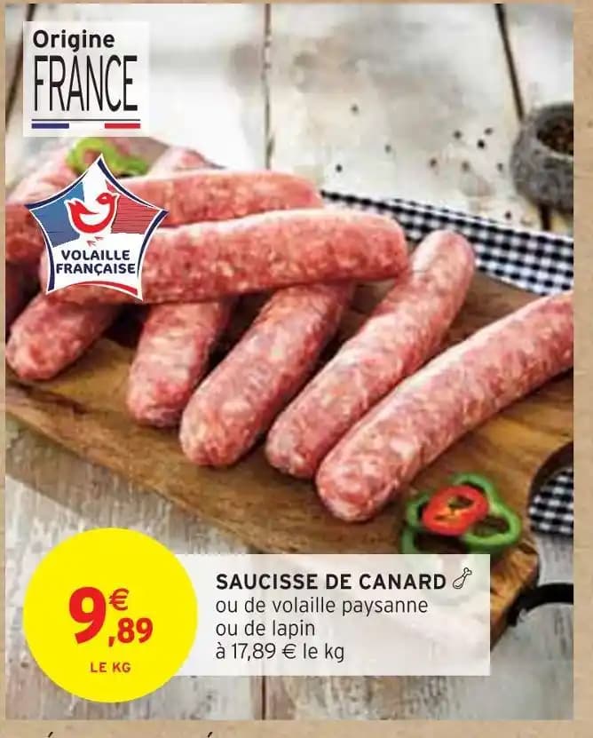 SAUCISSE DE CANARD