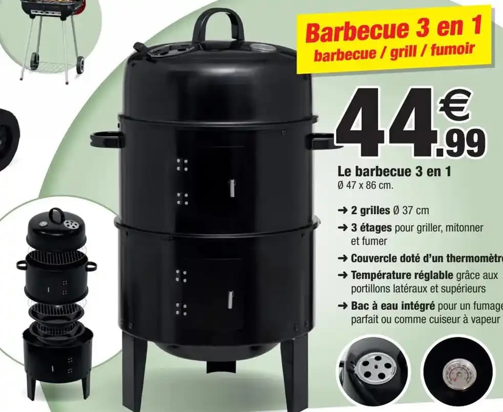 Le barbecue 3 en 1